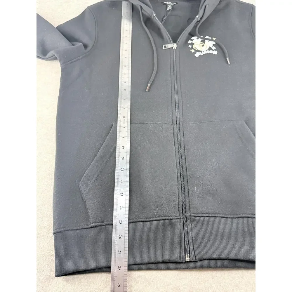 True Religion Hoodie Men's Medium Buddha Jet Black